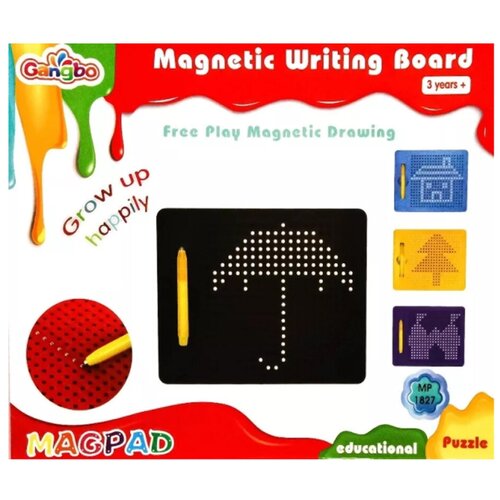 Магнитный планшет для рисования А5 Magpad Gangbo 380 отверстий Магнитное Рисование шариками