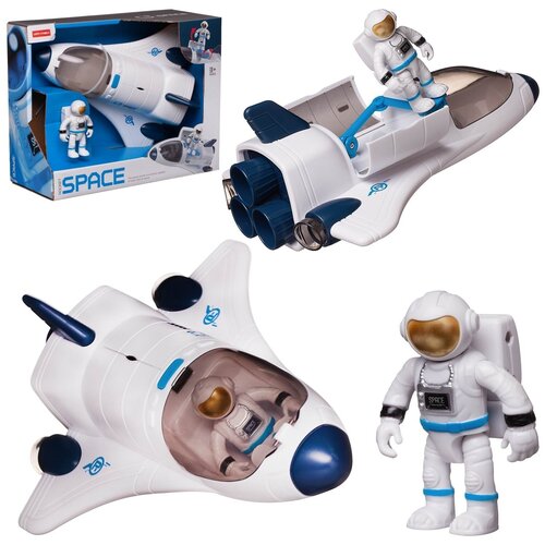 Игровой набор Junfa Шаттл космический с фигуркой космонавта