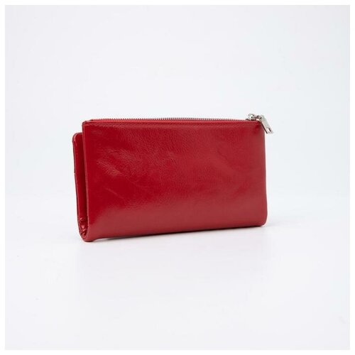 фото Кошелёк женский, 4 отдела на магните, цвет красный yandex market