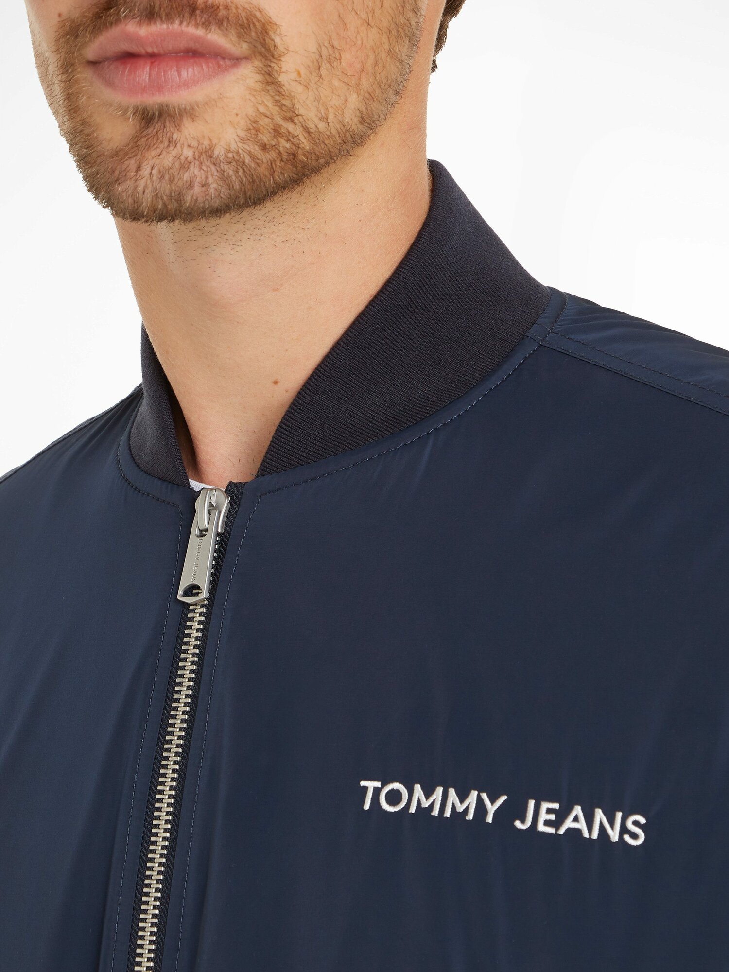 Бомбер Tommy Jeans ENTRY, размер XL, темно-синий — фото 1