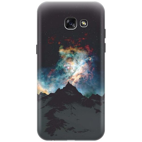 фото Gosso ультратонкий силиконовый чехол-накладка для samsung galaxy a5 (2017) с принтом "горы и звезды"