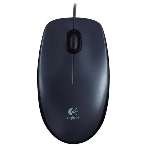 Мышь Logitech M90, оптическая, проводная, USB (910-001793), серый