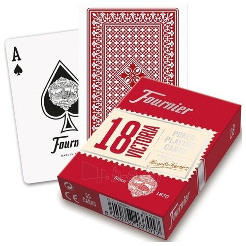 Игральные карты Fournier 18 Viktoria, красные гадальные карты fournier таро fournier fournier nekro tarot 78 карт 200