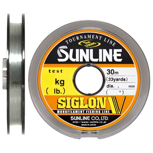 Леска Sunline Siglon V NEW 30m 0.128mm 1.5kg/3lb леска guru pulse pro 5 3lb 0 18мм