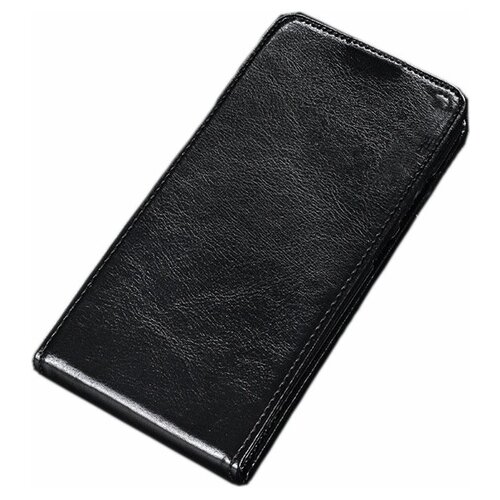 фото Вертикальный откидной вниз чехол-флип mypads для vivo v20 черный из натуральной кожи