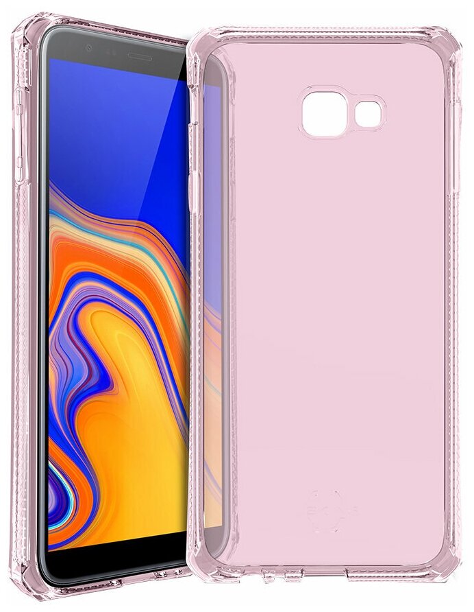 Чехол ITSKINS для Samsung Galaxy J4+, SPECTRUM CLEAR, противоударный, светло-розовый
