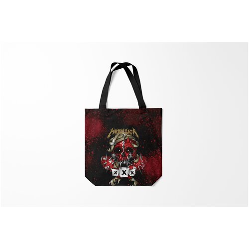 фото Сумка-шоппер / 40х40 см / разная музыка / металл metallica burnettie