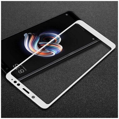 Защитное стекло 3D для Xiaomi Redmi Note 5 / 5 Pro (белый)