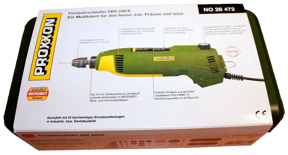 Бормашина высокоточная FBS 240/E 28472 Proxxon - фотография № 5