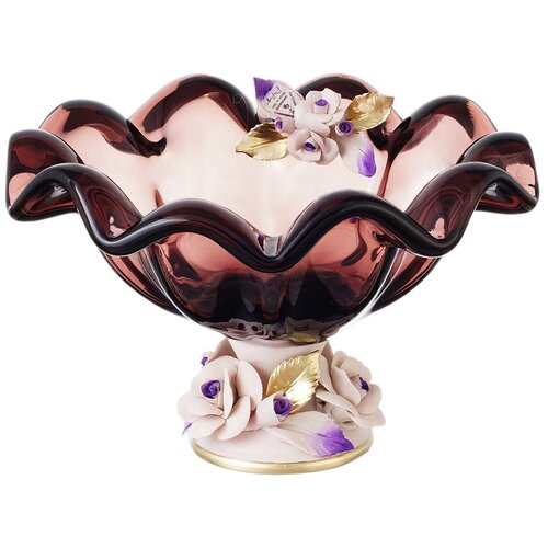 White Cristal Конфетница White Cristal Гранат