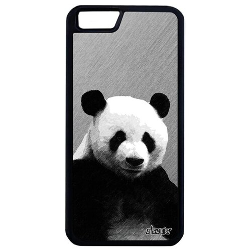 фото Качественный чехол на мобильный // iphone 6 plus // "большая панда" panda детеныш, utaupia, серый