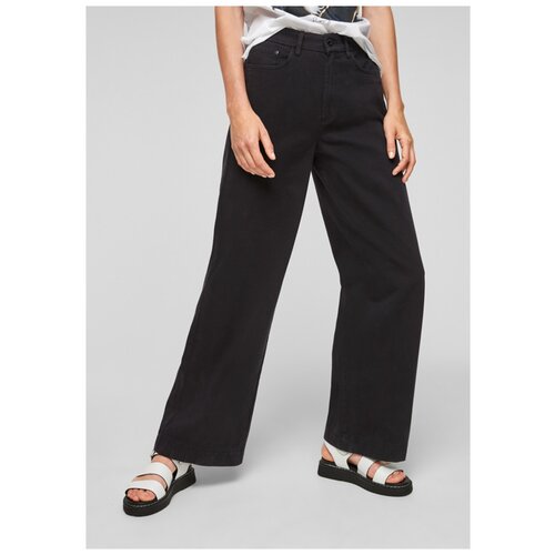 фото Брюки женские, q/s designed by s.oliver, артикул: 510.10.108.18.180.2102263, цвет: черный (код цвета 9999), размер: 34/32 q/s by s.oliver