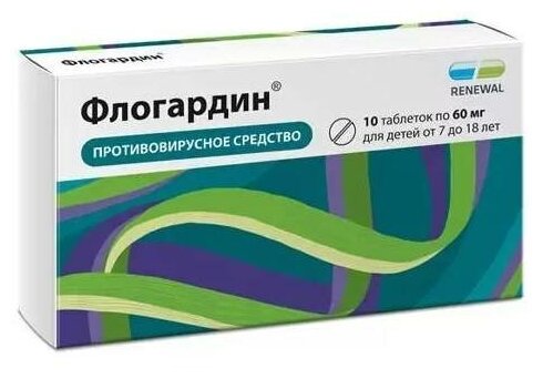 Флогардин таб. п/о плен., 60 мг, 10 шт.