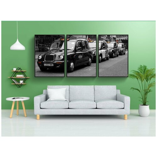 фото Набор модулных постеров для интерьера "лондон, ковент-гарден, такси" 60x90 см. в тубусе, без рамки lotsprints