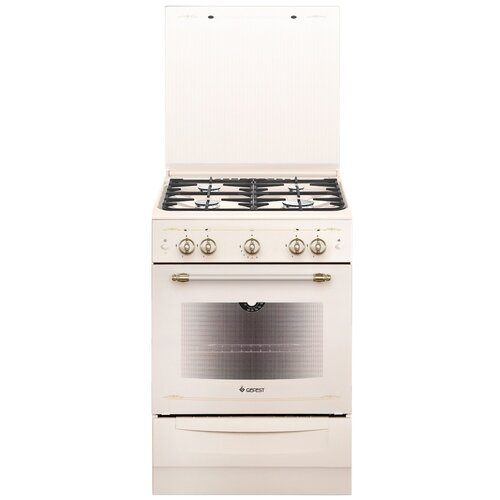 Плита газовая GEFEST 6100-01 0286 бежевый ретро чугун 2583000₽