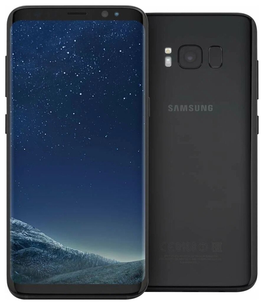 Смартфон Samsung Galaxy S8 4/64 ГБ, черный бриллиант