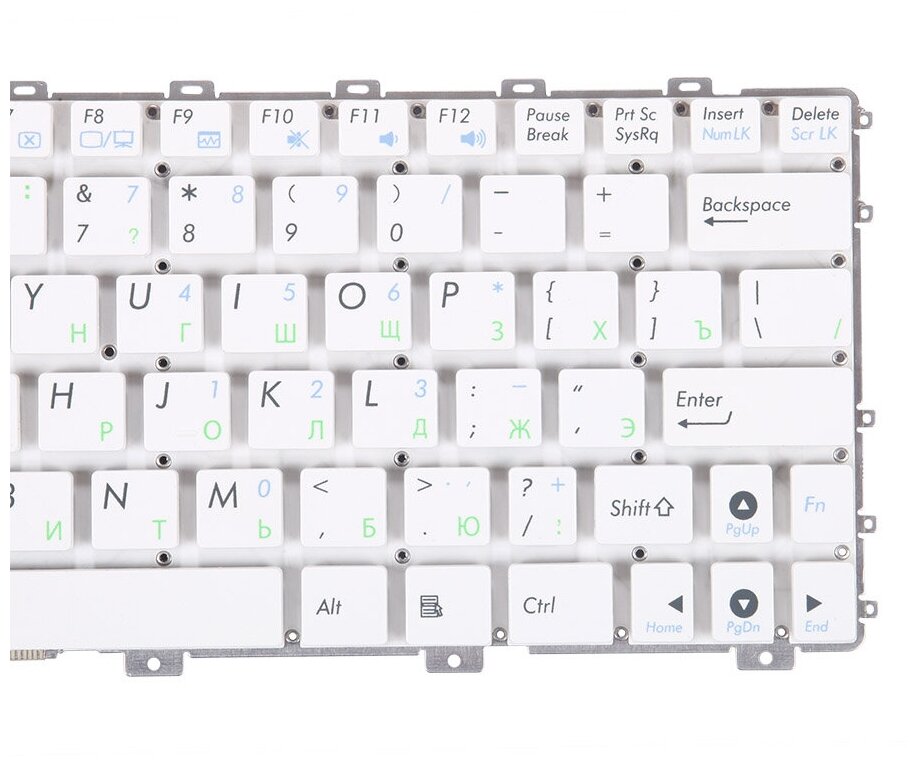 Клавиатура для Asus Eee 1011 1015 X101 V103646LS1 V103646GS1 белая