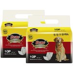 Одноразовые впитывающие пояса DONO MALE PET DIAPER М, для кобелей, с индикацией наполнения, 10 штук - изображение