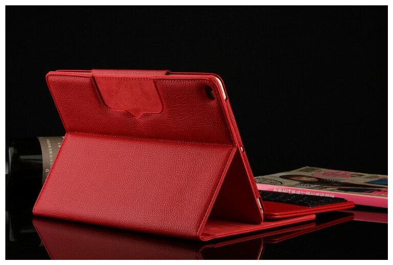 Клавиатура MyPads для Apple iPad 97 2017 и Apple iPad 97 2018 - A1822 A1823 A1893 A1954 съемная беспроводная Bluetooth в комплекте c кож