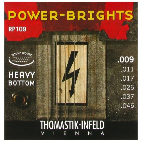 ​Струны для электрогитары Thomastik RP109 9-46​ Power-Brights Heavy Bottom