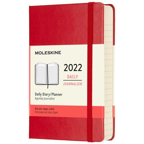 Ежедневник Moleskine Classic Pocket 9х14 см 400 стр, обложка красная