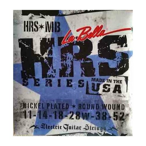 Струны для электрогитары LA BELLA HRS-MB la bella hrs r nickel rounds regular 10 46 2 pak струны для электрогитары 2 пачки