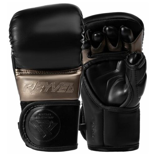 фото Перчатки мма combat mf, reyvel, черные, размер m