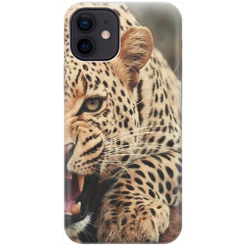фото Re:pa накладка transparent для apple iphone 12 / 12 pro с принтом "рассерженный хищник"