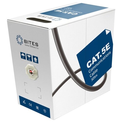 Сетевой кабель 5bites FTP Solid cat.5E 24AWG CCA PVC LSZH 305m Red FS5505-305A-LSZH