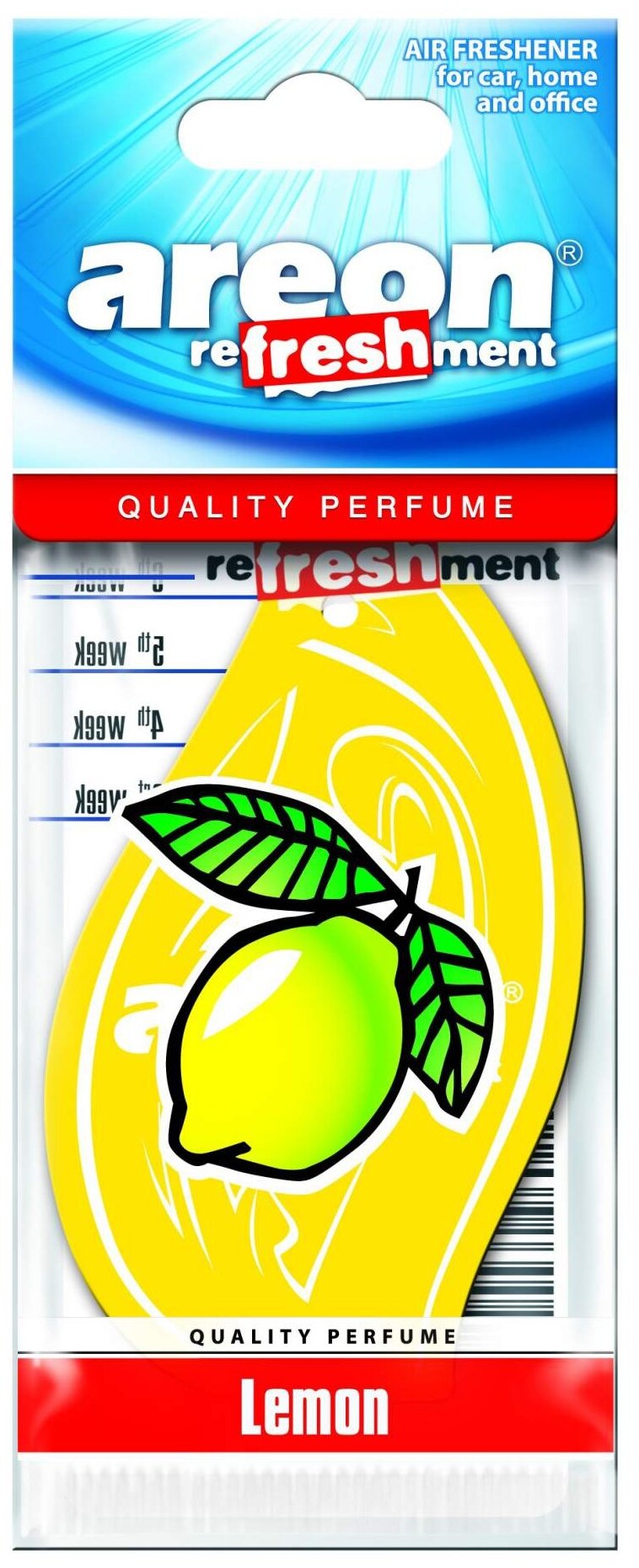 AREON Ароматизатор для автомобиля Refreshment Lemon