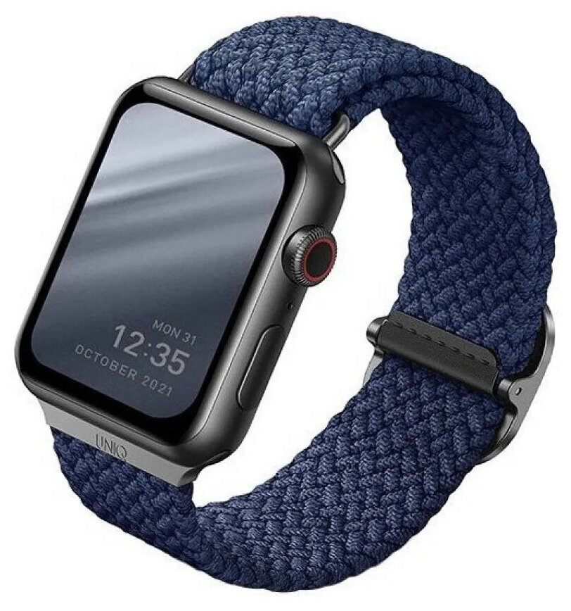 Ремешок Uniq Aspen DE strap для Apple Watch 49/45/44/42 мм цвет "Серая галька" (45MM-ASPDEPGRY)