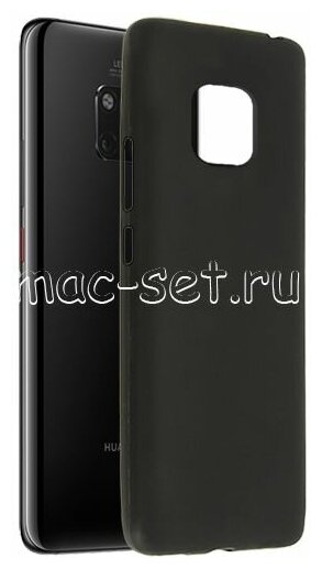 Чехол-накладка для Huawei Mate 20 Pro силиконовая черная 1.2 мм