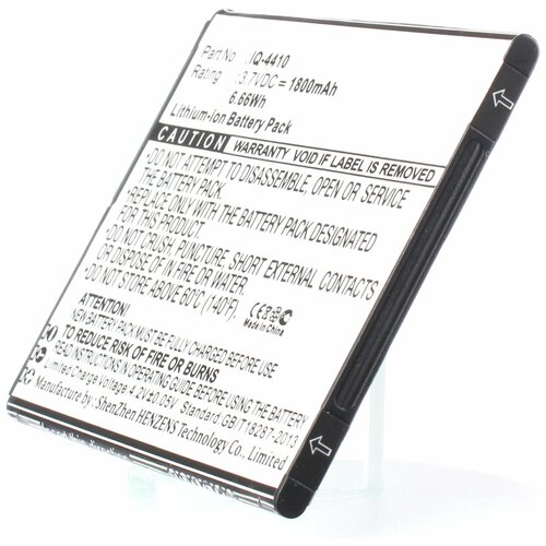 Аккумулятор iBatt iB-U1-M1773 1800mAh для Fly IQ-4410, для Myphone S-Line, для myPhone S-Line, аккумулятор ibatt ib b1 m1560 1000mah для blu manta manta myphone myphone nokia star bl 4u