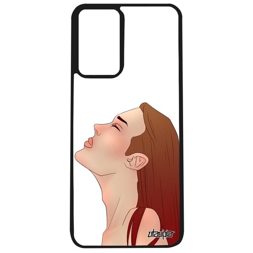 фото Противоударный чехол на телефон // galaxy a32 // "надежда" ожидание девушка, utaupia, белый