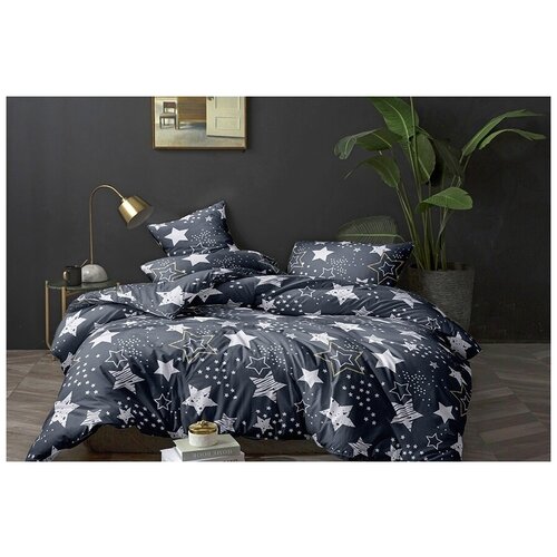 фото Постельное белье simple house "glow" семейное пододеял 145х215 2шт наволочка 50х70 см 2 шт простынь на резинке 160х200 см