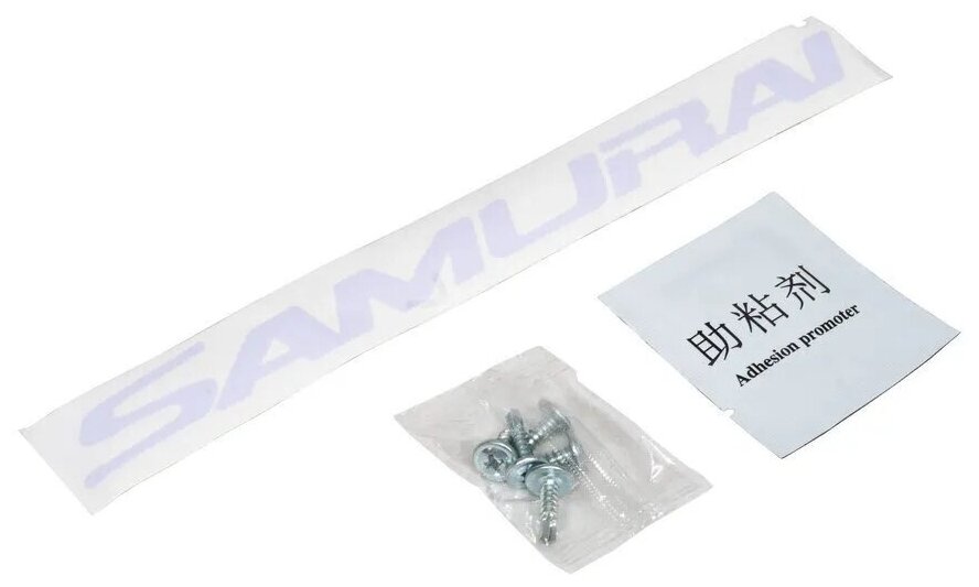 Универсальная резиновая губа SAMURAI на бампер карбон
