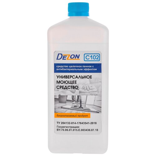 Dezon Универсальное моющее средство Дезон С102 (щелочное пенное с антибактериальным эффектом), 1 л
