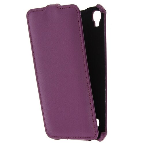 фото Чехол для lg x style k200 gecko flip case, фиолетовый