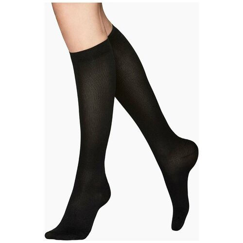 Гольфы женские Vogue Wool Knee-Highs 95001 с шерстью меринос черные (39-41)