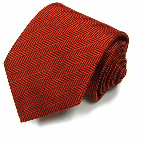 Терракотовый галстук в елочку 810760