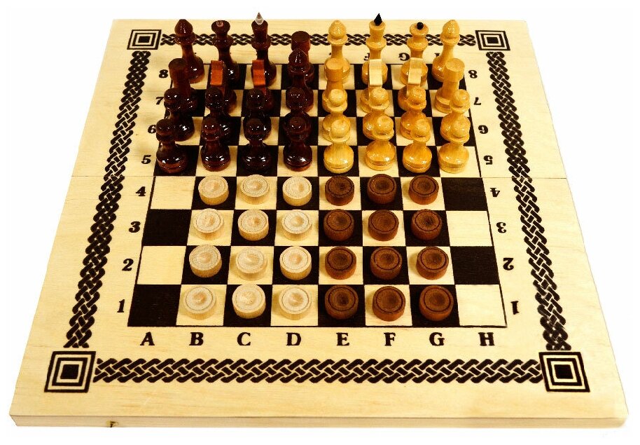 Игра 2 в 1 Шахматы, шашки С-11а/В-6