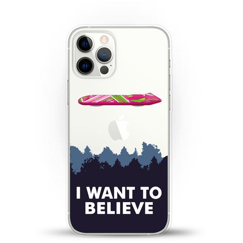 фото Силиконовый чехол i want to believe на apple iphone 12 pro andy & paul