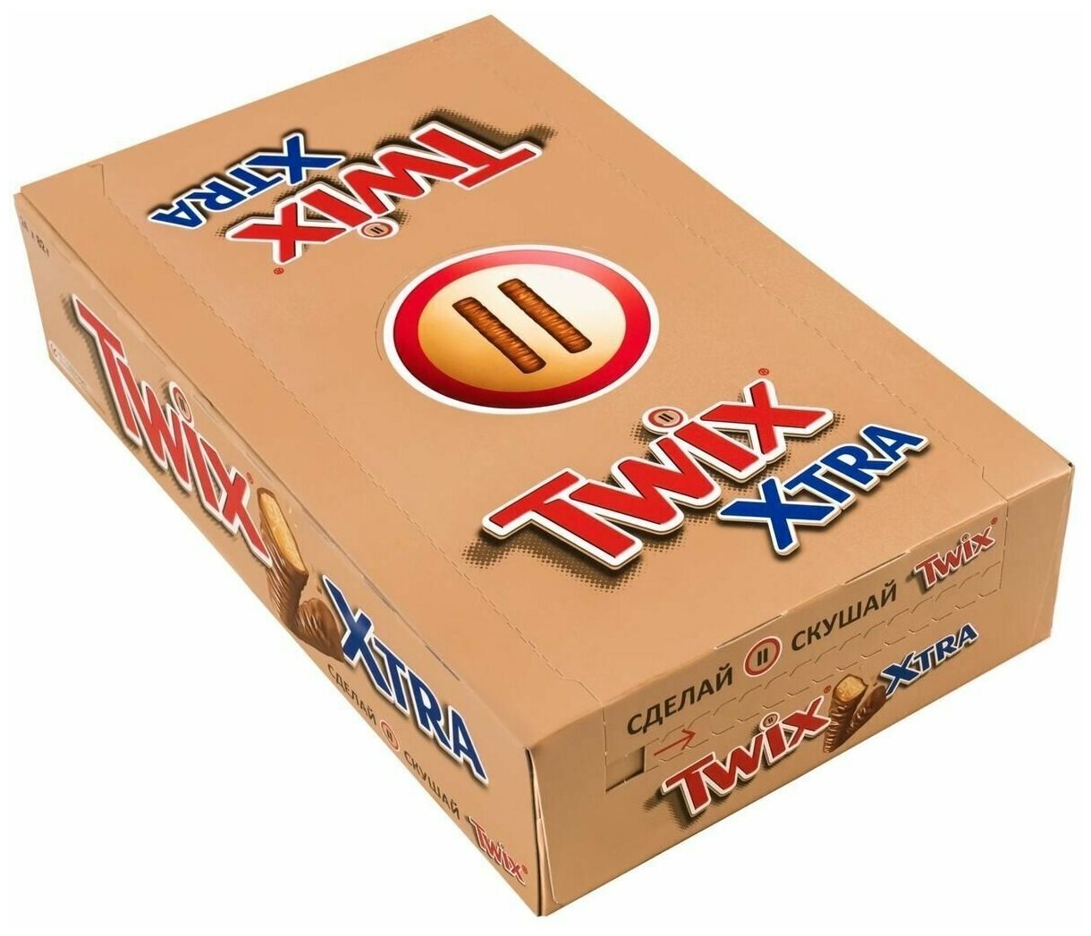 Шоколадный батончик Twix Xtra, Твикс Экстра (набор 24 шт по 82гр) - фотография № 3