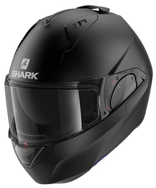 Мотошлем трансформер SHARK EVO ES BLANK MAT Black черный