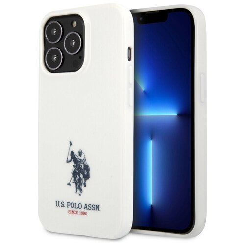 фото Чехол cg mobile u. s. polo assn. tpu logo small horse hard для iphone 13 pro, цвет белый (ushcp13lumhh)