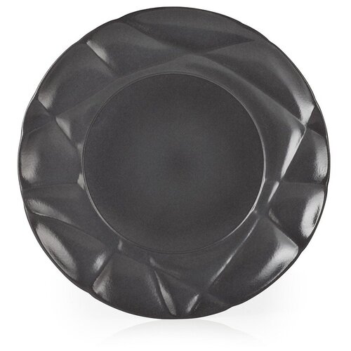 фото Тарелка обеденная 26 см succession black материал фарфор, цвет черный, revol, 650727