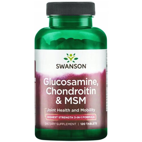 SWANSON Glucosamine/Chondroitin/Msm 250/200/150 (120 таблеток) swanson glucosamine