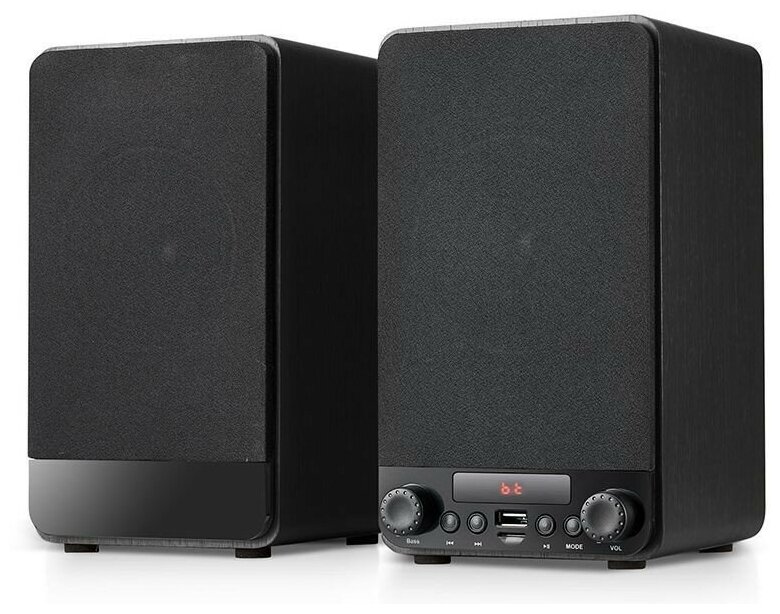 Dialog Jazz AJ-13 BLACK (2.0, 2*15W RMS, Bluetooth, USB+microSD reader)