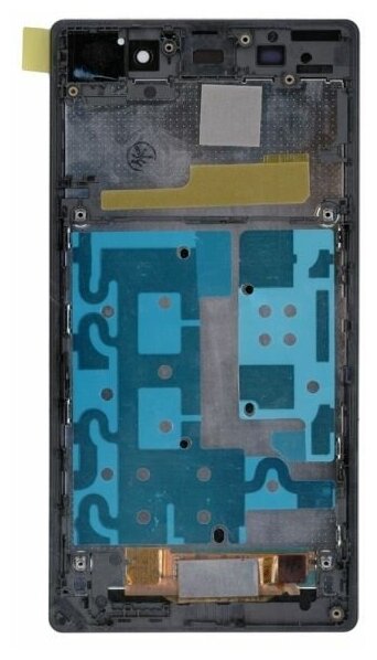 Дисплей (экран) в сборе с тачскрином для Sony Xperia Z1 черный с рамкой / 1920x1080 (Full HD)