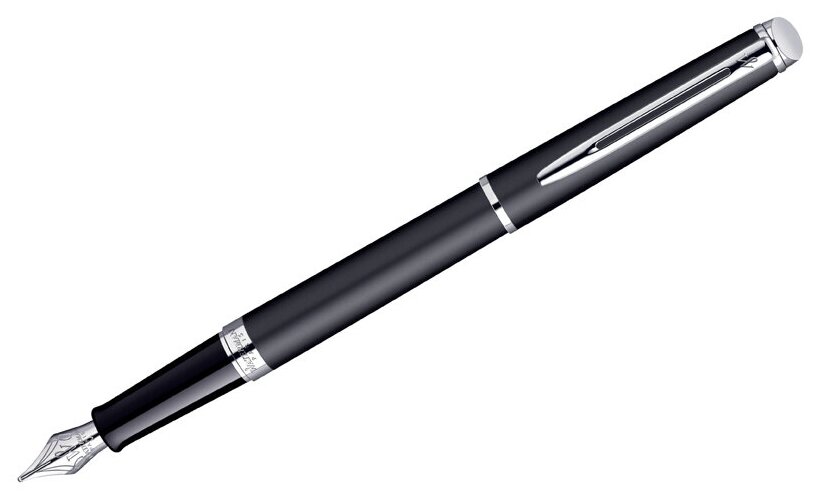 Ручка перьевая Waterman "Hemisphere Matt Black PТ" черный, 0,8мм, подарочная упаковка